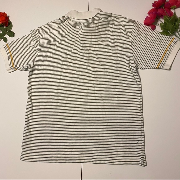 Tommy Hilfiger Green White Stripe Polo Men's XL - Picture 4 of 4